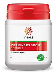 Foto van Vitals vitamine d3 3000ie softgels