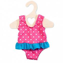 Foto van Heless poppenkleding badpak roze met witte stippen 35-45 cm