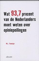 Foto van Wat 93.7 procent van de nederlanders moet weten over opiniepeilingen - w.l. tiemeijer - ebook (9789048521081)