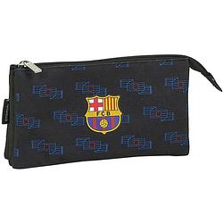 Foto van Fc barcelona etui junior 22 x 10 cm polyester zwart