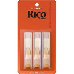 Foto van D'saddario woodwinds rico 2.5 rieten voor bb klarinet (3 stuks)