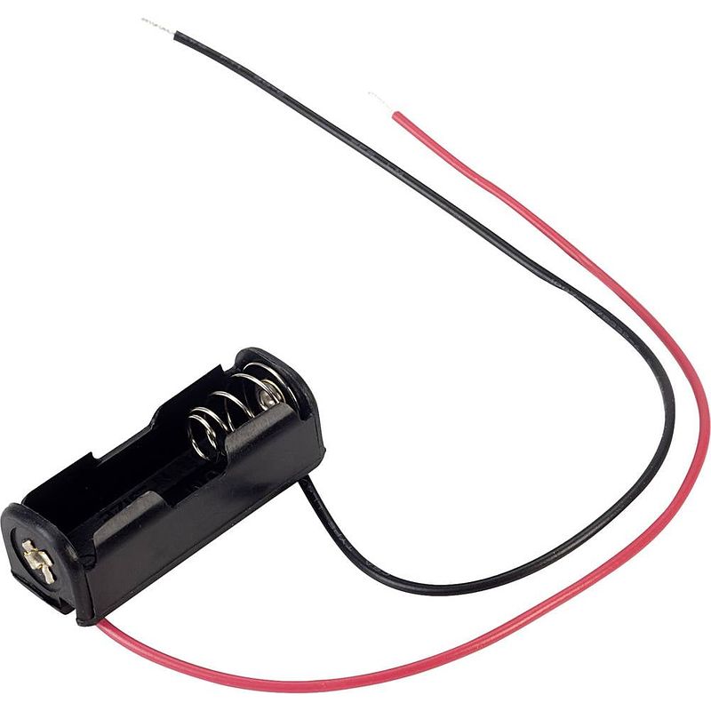 Foto van Tru components bh-511-4a batterijhouder 1 n (lady) kabel