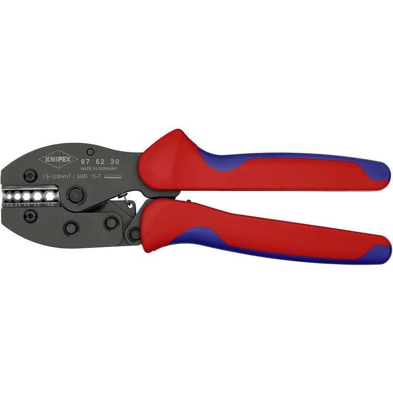 Foto van Knipex preciforce 97 52 30 krimptang ongeïsoleerde presverbinders 1.5 tot 10 mm²