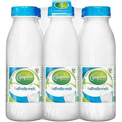 Foto van Campina halfvolle melk 6 x 500 ml fles multipack bij jumbo