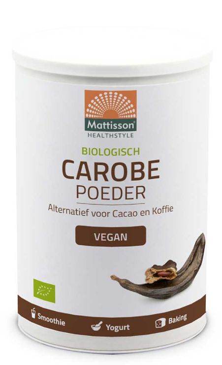 Foto van Mattisson healthstyle biologisch carobe poeder