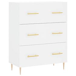 Foto van Vidaxl dressoir 69,5x34x90 cm bewerkt hout wit