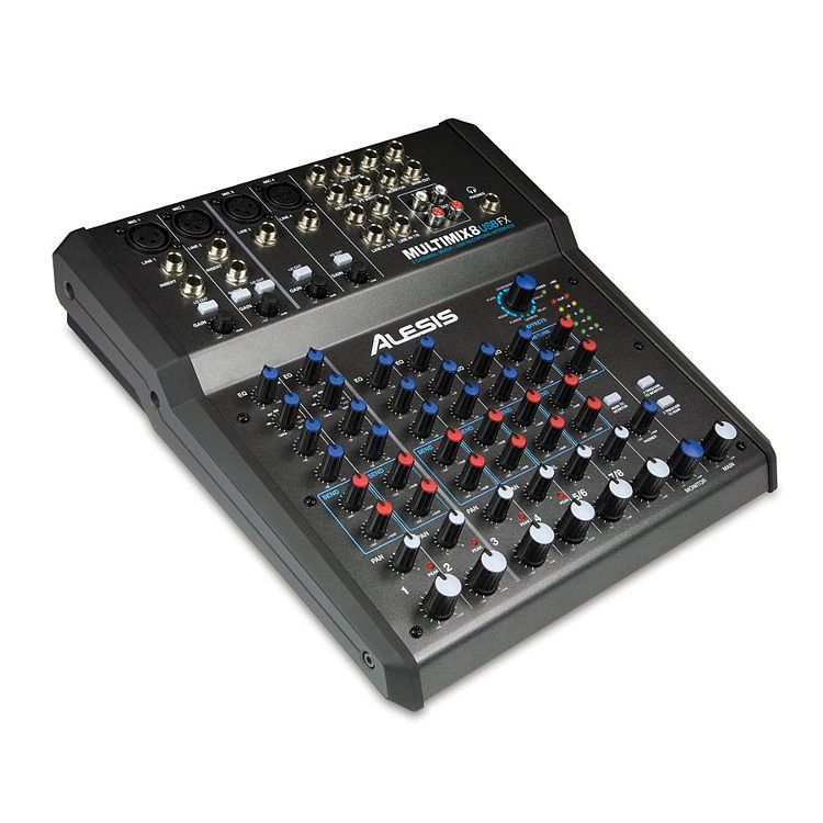 Foto van Alesis multimix 8 usb fx 8-kanaals mengpaneel