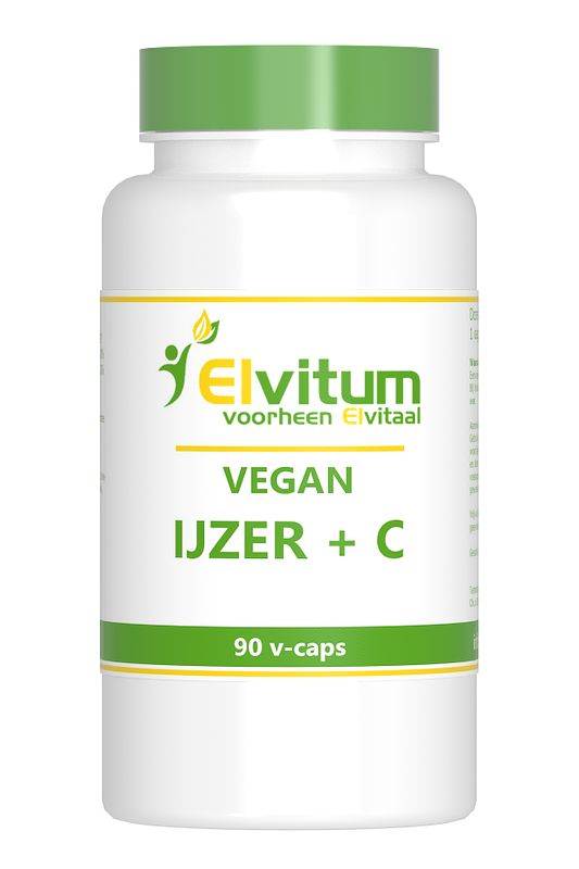 Foto van Elvitum vegan ijzer + c capsules