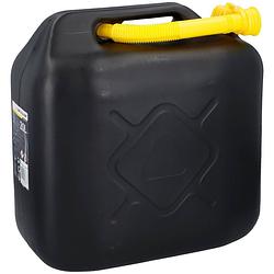 Foto van Dunlop jerrycan 20 liter - benzine en water - un-gecertificeerd - incl. trechter/benzineslang - zwart/geel