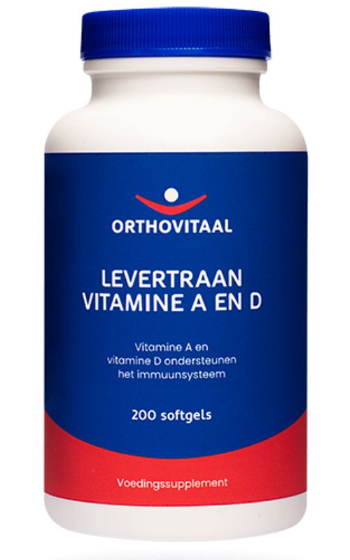 Foto van Orthovitaal levertraan vitamine a en d softgels