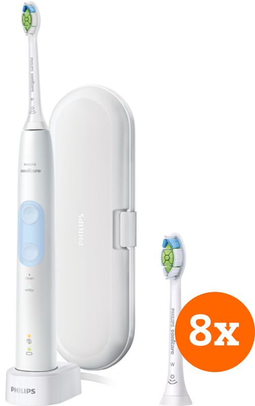 Foto van Philips sonicare protectiveclean 4500 hx6839/28 + optimal white opzetborstels (8 stuks)