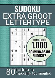 Foto van Puzzelboek voor slechtzienden, ouderen, senioren, opa en oma: sudoku grootletter type xl/xxl - sudoku puzzelboeken - paperback (9789464488999)
