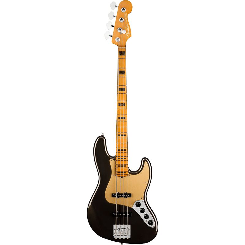 Foto van Fender american ultra jazz bass texas tea mn met koffer