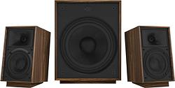 Foto van Klipsch heritage promedia 2.1 bt walnoot