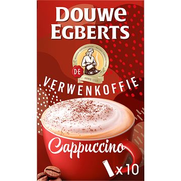 Foto van Douwe egberts cappuccino oploskoffie 10 stuks bij jumbo
