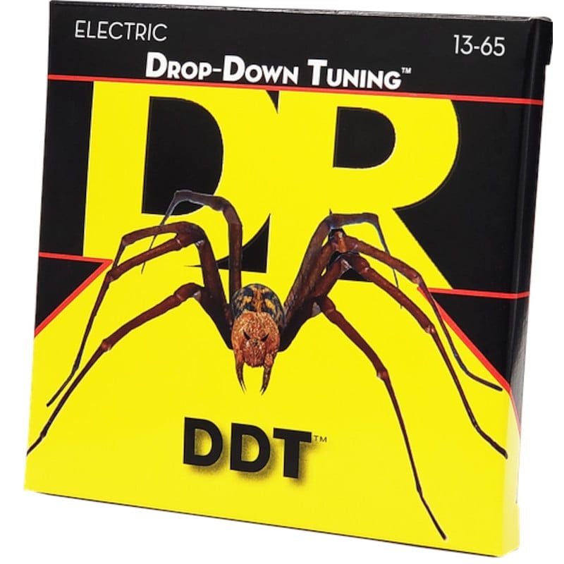 Foto van Dr strings ddt-13 drop down tuning 13-65 set snaren voor elektrische gitaar