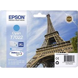 Foto van Epson inkt t7022, xl origineel cyaan c13t70224010