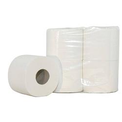 Foto van Euro products toiletpapier supersoft 2-laags wit 10 x 4 rollen
