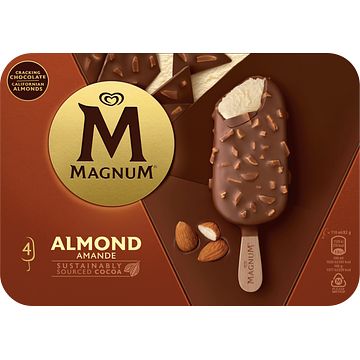 Foto van Magnum almond ijs 4 x 110ml bij jumbo