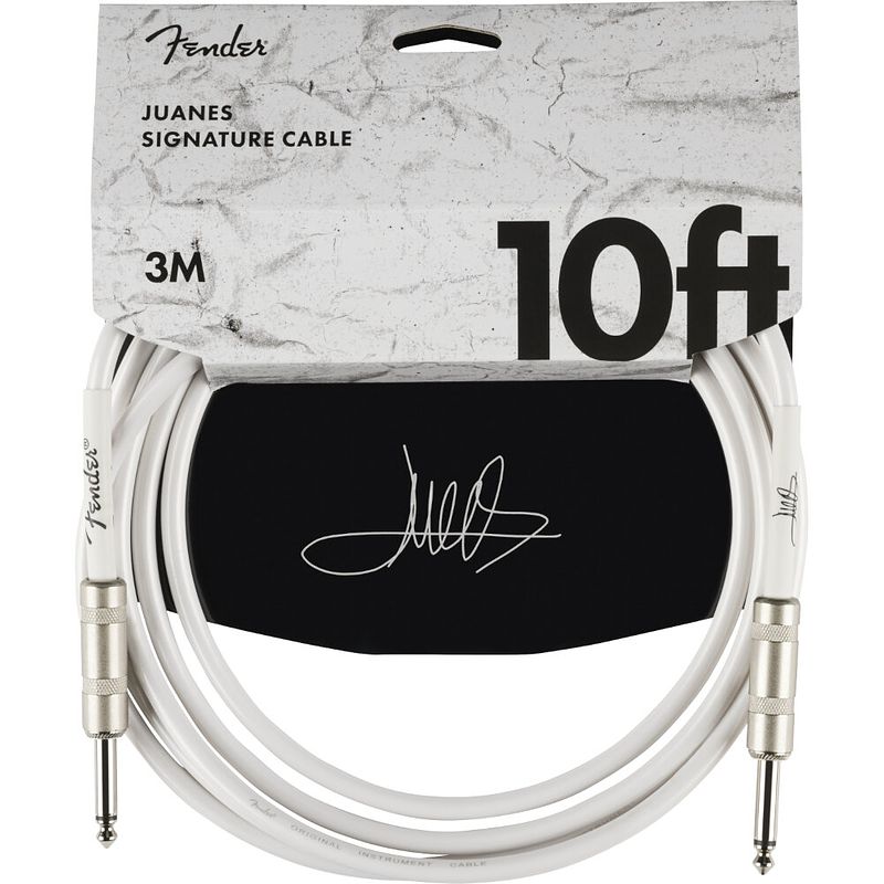 Foto van Fender juanes 10's instrument cable luna white (3 meter)