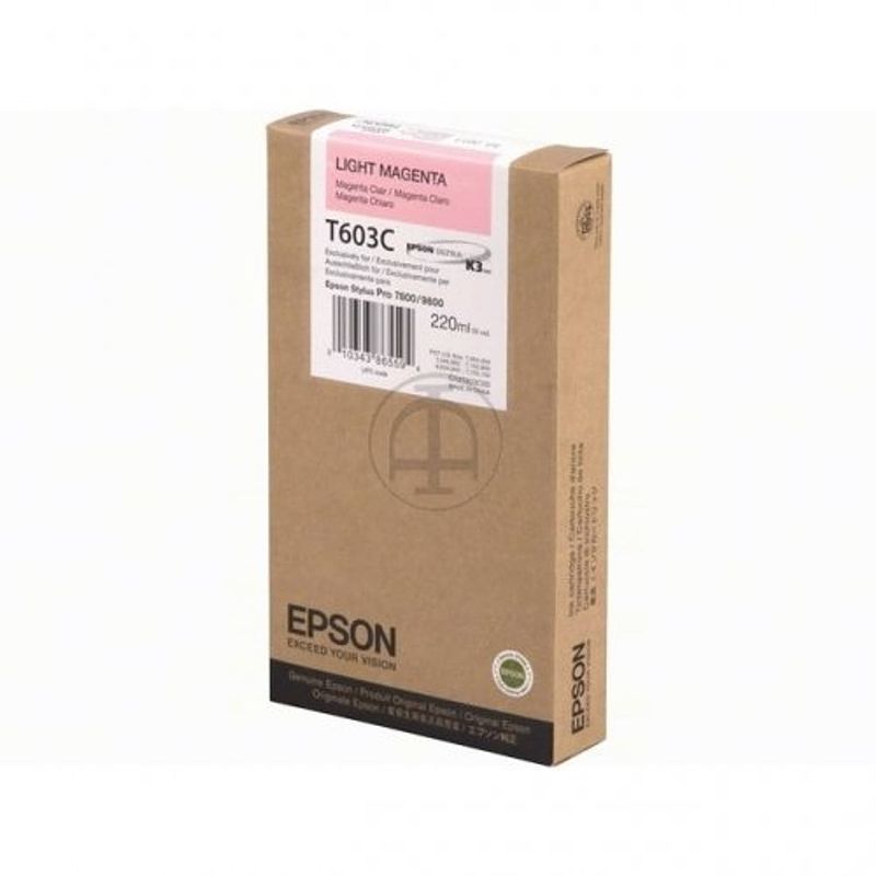 Foto van Epson inktpatroon light magenta t 603 220 ml t 603c