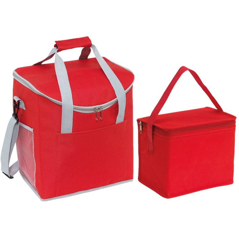 Foto van Koeltassen set rood 27 en 4.5 liter - koeltas