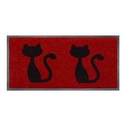 Foto van Droogloopmat cats rood 40x80 cm