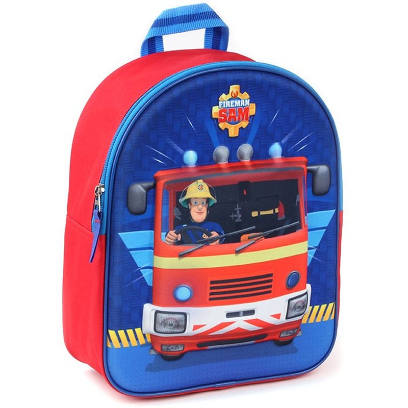 Foto van Brandweerman sam rugzak 7 l jongens 31 x 12 x 25 cm polyester blauw