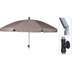 Foto van Strand/tuin parasol ecru - 200cm