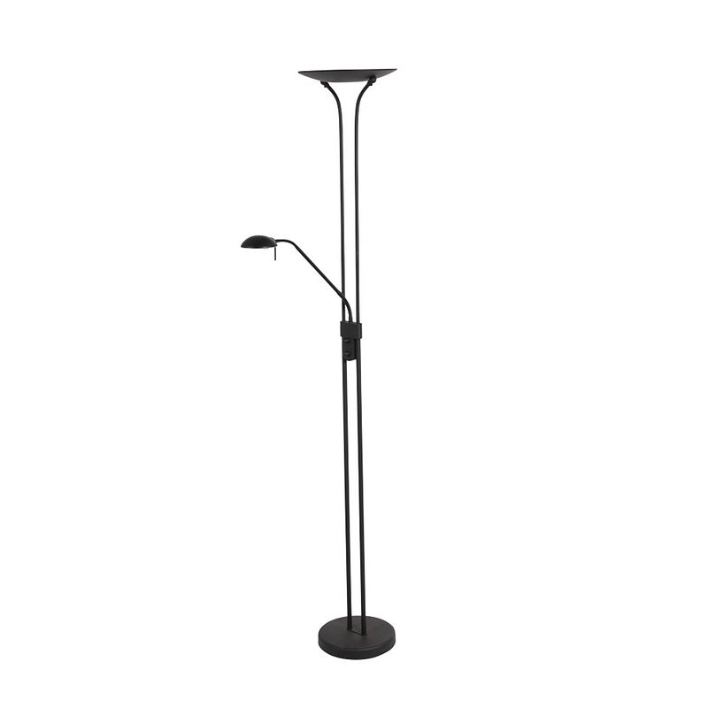 Foto van Steinhauer vloerlamp biron h 180 cm dim zwart