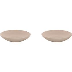 Foto van Mammoet bord diep spirit 21.5 cm wit stoneware 2 stuk(s)