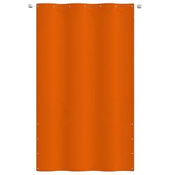 Foto van The living store balkonscherm - oxford stof - 140 x 240 cm - waterbestendig - oranje