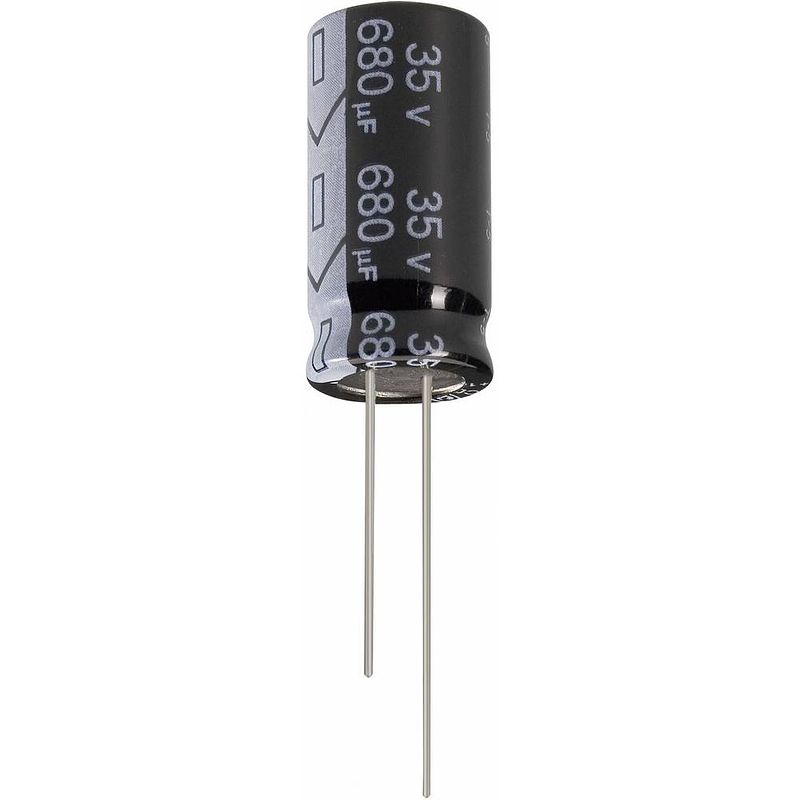 Foto van Jianghai ecr1vgc222mff751635 elektrolytische condensator radiaal bedraad 7.5 mm 2200 µf 35 v 20 % (ø x h) 16 mm x 35.5 mm 1 stuk(s)