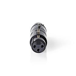 Foto van Nedis xlr-adapter - cotp15920bk - zwart