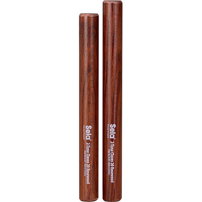 Foto van Sela se 281 2-tone claves 20 rosewood