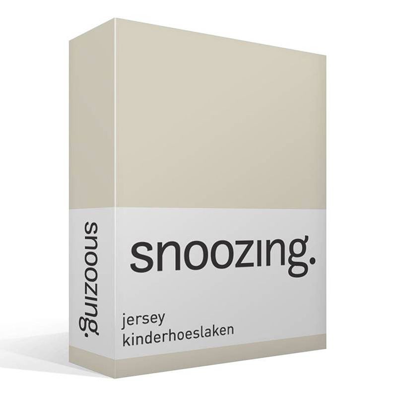 Foto van Snoozing - jersey - kinderhoeslaken - junior - 70x150 cm - ivoor