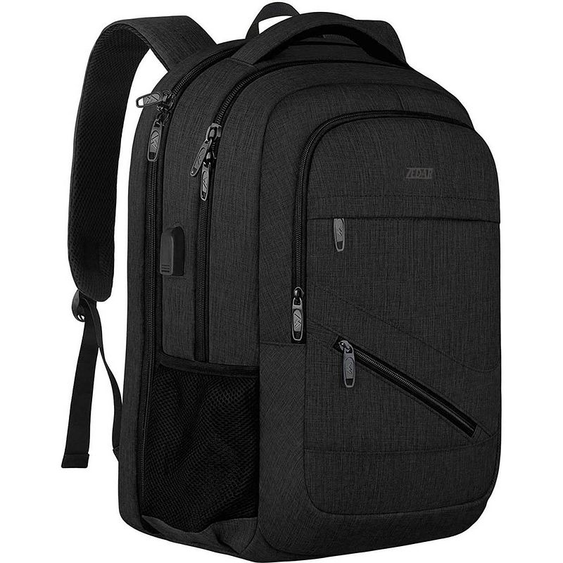 Foto van Anti diefstal waterdichte rugzak inclusief usb oplaadstation - laptop tas t/m 17 inch - voor dames en heren - schooltas