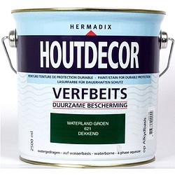 Foto van Hermadix - houtdecor 621 waterland groen 2500 ml