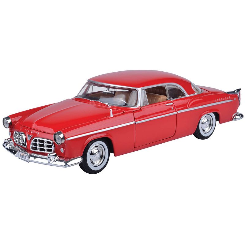 Foto van Modelauto chrysler c300 1955 rood schaal 1:24/23 x 8 x 6 cm - speelgoed auto'ss