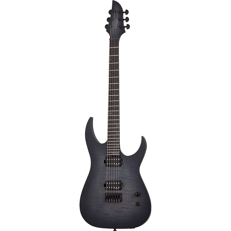 Foto van Schecter signature keith merrow km-6 mkiii legacy elektrische gitaar, transparent black burst