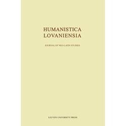 Foto van Humanistica lovaniensia / volume lxv - 2016 -