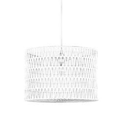 Foto van Label51 hanglamp stripe - wit - katoen