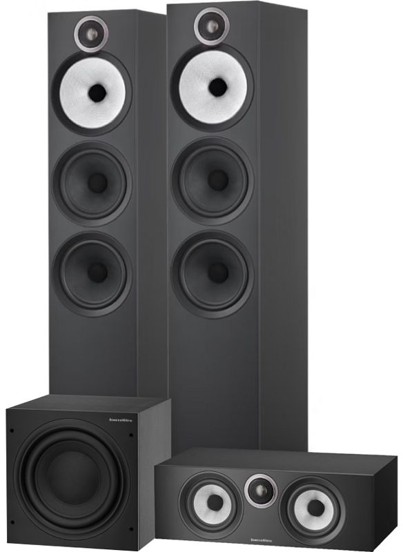 Foto van Bowers & wilkins htm6 s3 + 603 s3 (per paar) + asw610 zwart