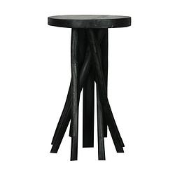 Foto van Dknc - tafel teak hout - 28x48cm - zwart