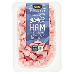 Foto van Jumbo gekookte blokjes ham 150g