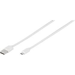 Foto van Vivanco usb-kabel usb 2.0 usb-a stekker, usb-micro-b stekker 1.00 m wit 35816