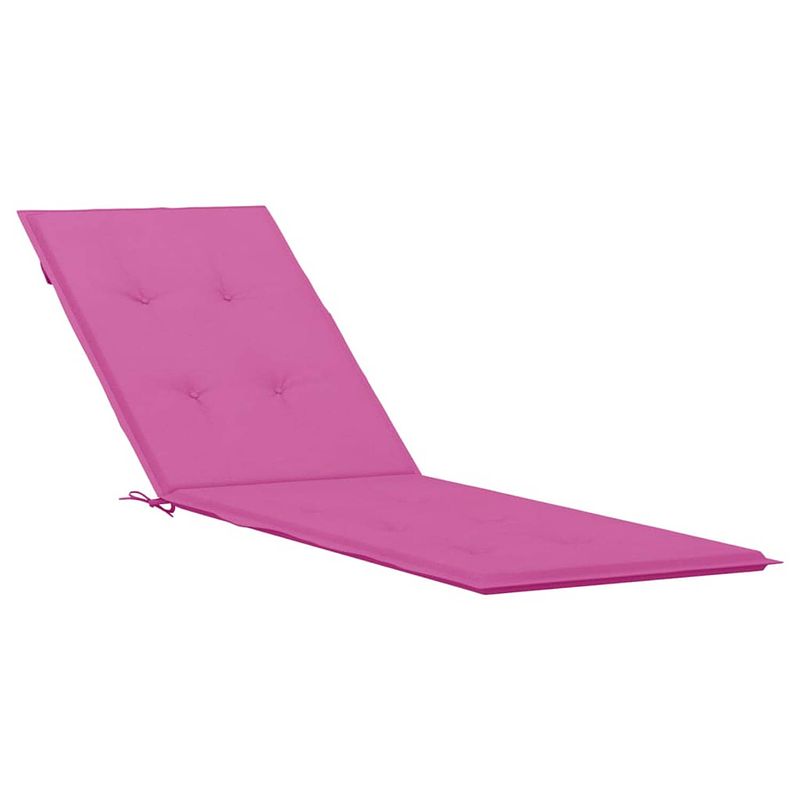 Foto van The living store stoelkussen - oxford stof - 180x50x3 cm - roze - waterafstotend