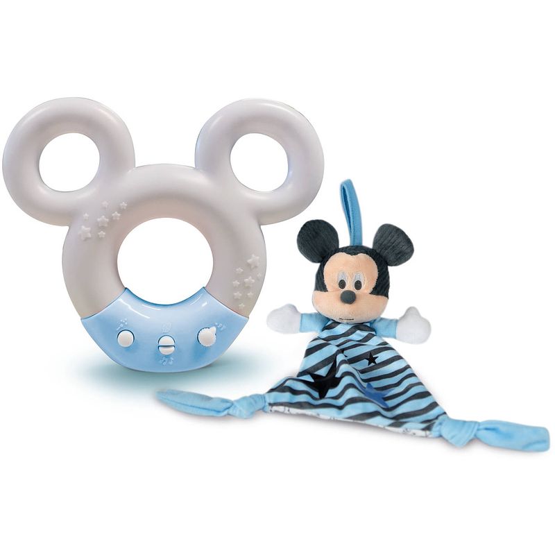 Foto van Clementoni nachtlamp baby mickey junior 32 x 22 cm wit/blauw