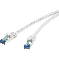 Foto van Renkforce rf-4145295 rj45 netwerkkabel, patchkabel cat 6a s/ftp 15.00 m grijs snagless, vlambestendig 1 stuk(s)