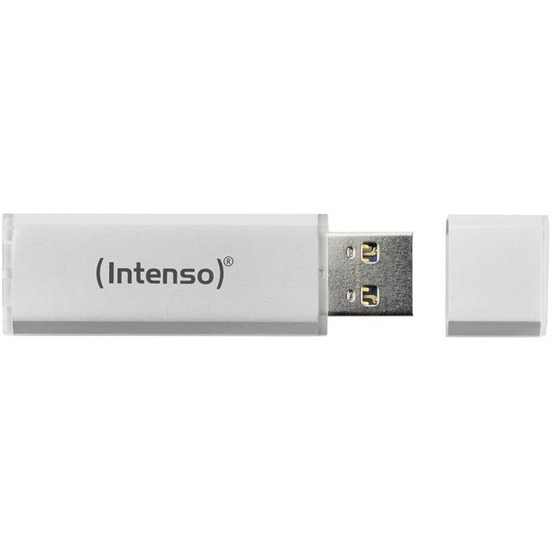 Foto van Intenso alu line usb-stick 16 gb usb 2.0 zilver 3521472